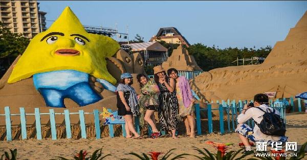 “欢乐海洋”国际沙雕展在浙江舟山启幕